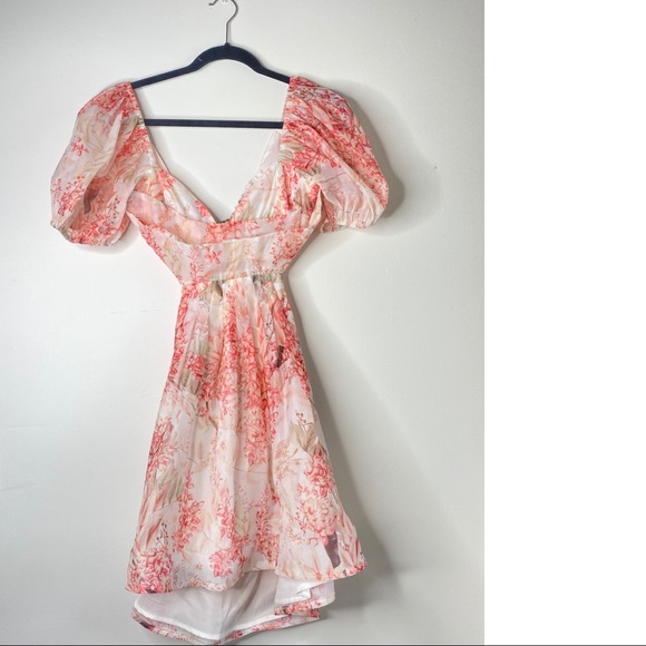 FLORAL MINI DRESS - Picture 4 of 5